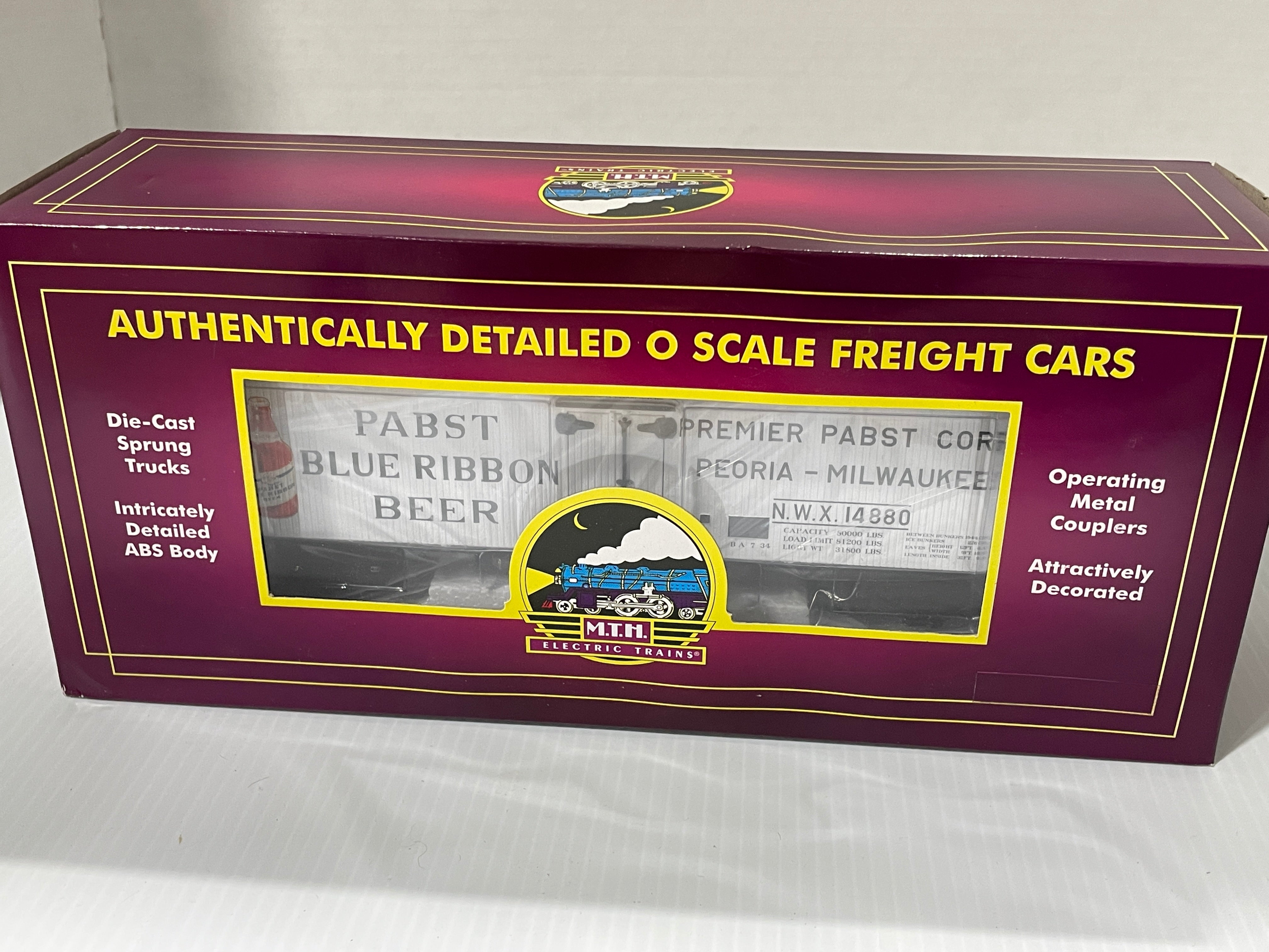 MTH 20-94434 - 36' Reefer - Pabst Blue Ribbon - Second Hand - M1106