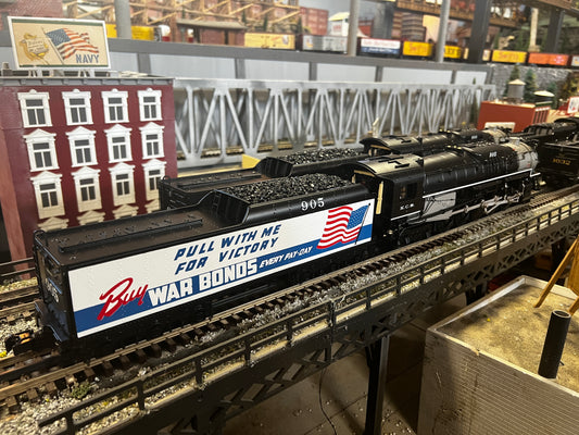MTH 20-3861-1 - T1 2-10-4 Steam Engine "Kansas City Southern" #905 w/ PS3 ( War Bonds) - MrMuffin'sTrains