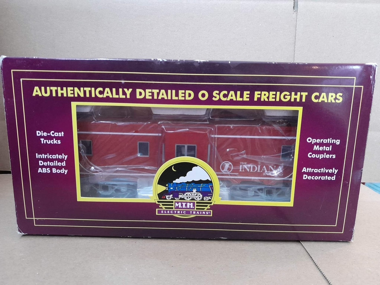 MTH 20-91435 - Bay Window Caboose "Indiana Railroad"-Second-Hand-M1489