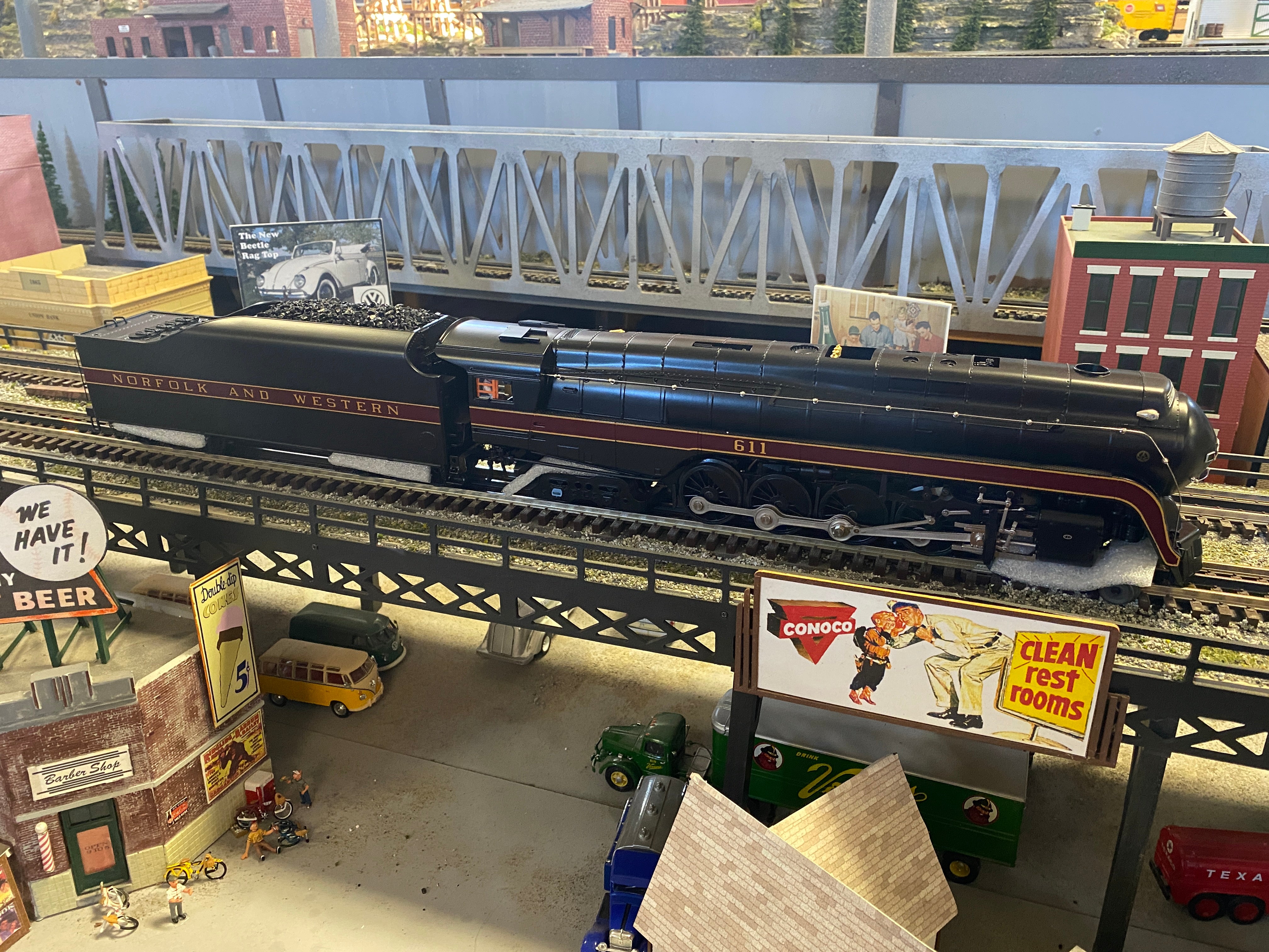 MTH 20-3774-1 - 4-8-4 J Steam Locomotive "Norfolk & Western" w/ PS3 #611 (Hi-Rail Wheels)