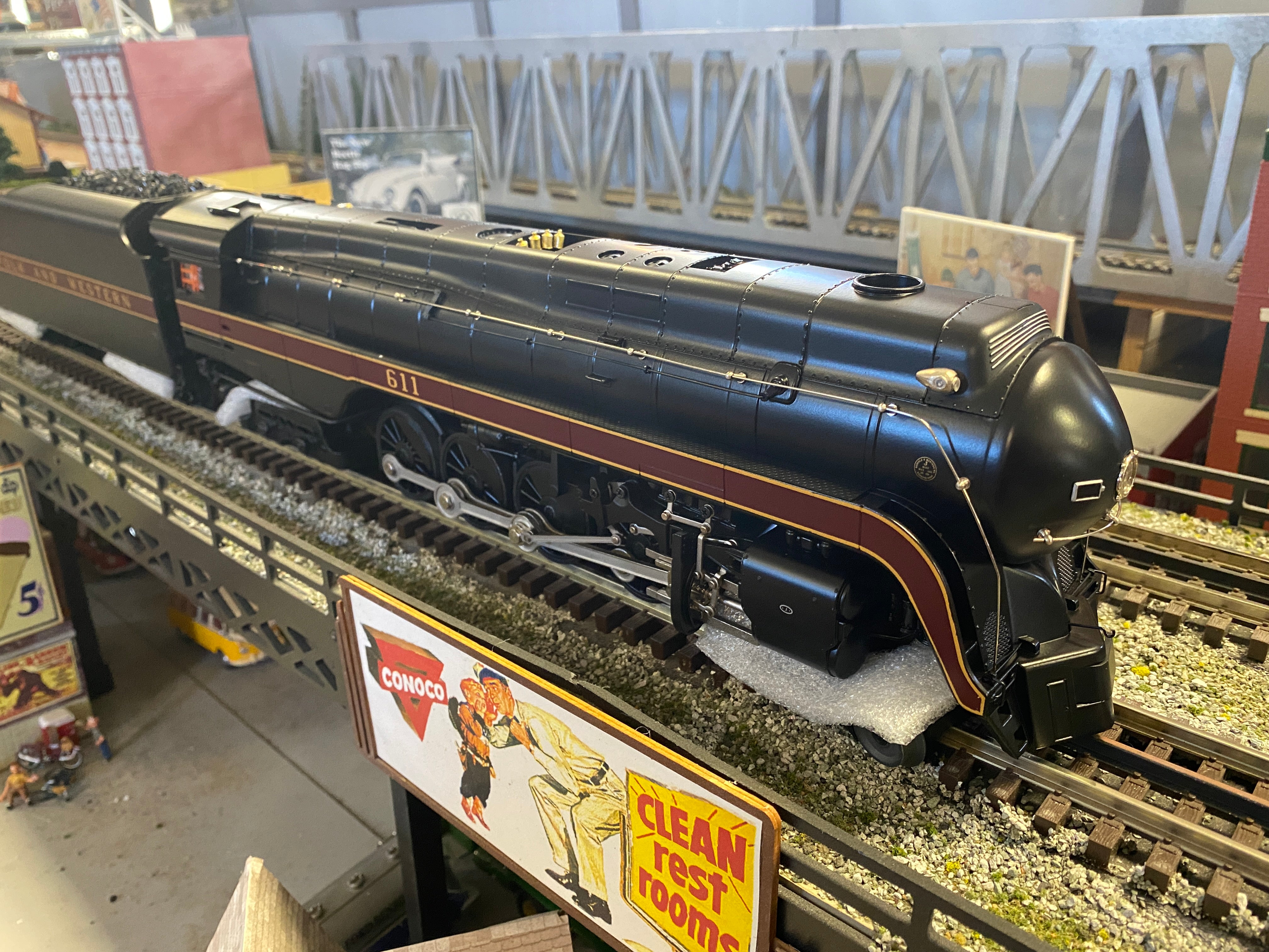 MTH 20-3774-1 - 4-8-4 J Steam Locomotive "Norfolk & Western" w/ PS3 #611 (Hi-Rail Wheels)