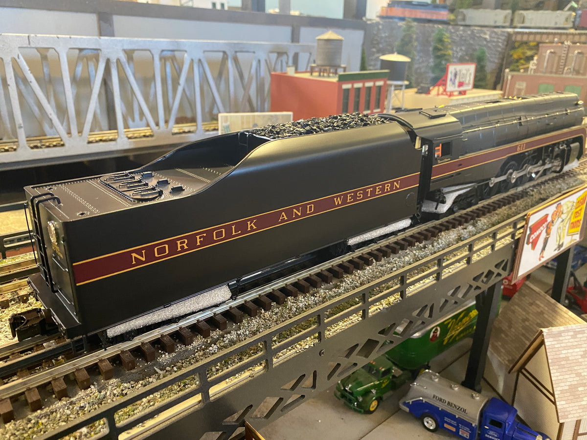 MTH 20-3773-1 - 4-8-4 J Steam Locomotive "Norfolk & Western" 611 (Spirit of Roanoke) w/ PS3 (Hi-Rail Wheels) #611 (Spirit of Roanoke) - MrMuffin'sTrains