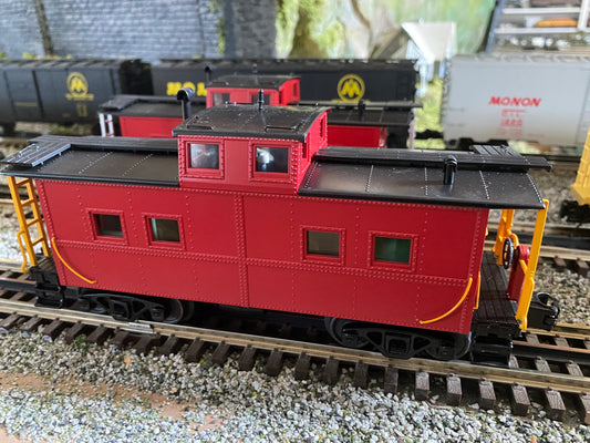 MTH 20-91727 - Steel Caboose (Center Cupola) "Unlettered" - Custom Run for MrMuffin'sTrains - MrMuffin'sTrains