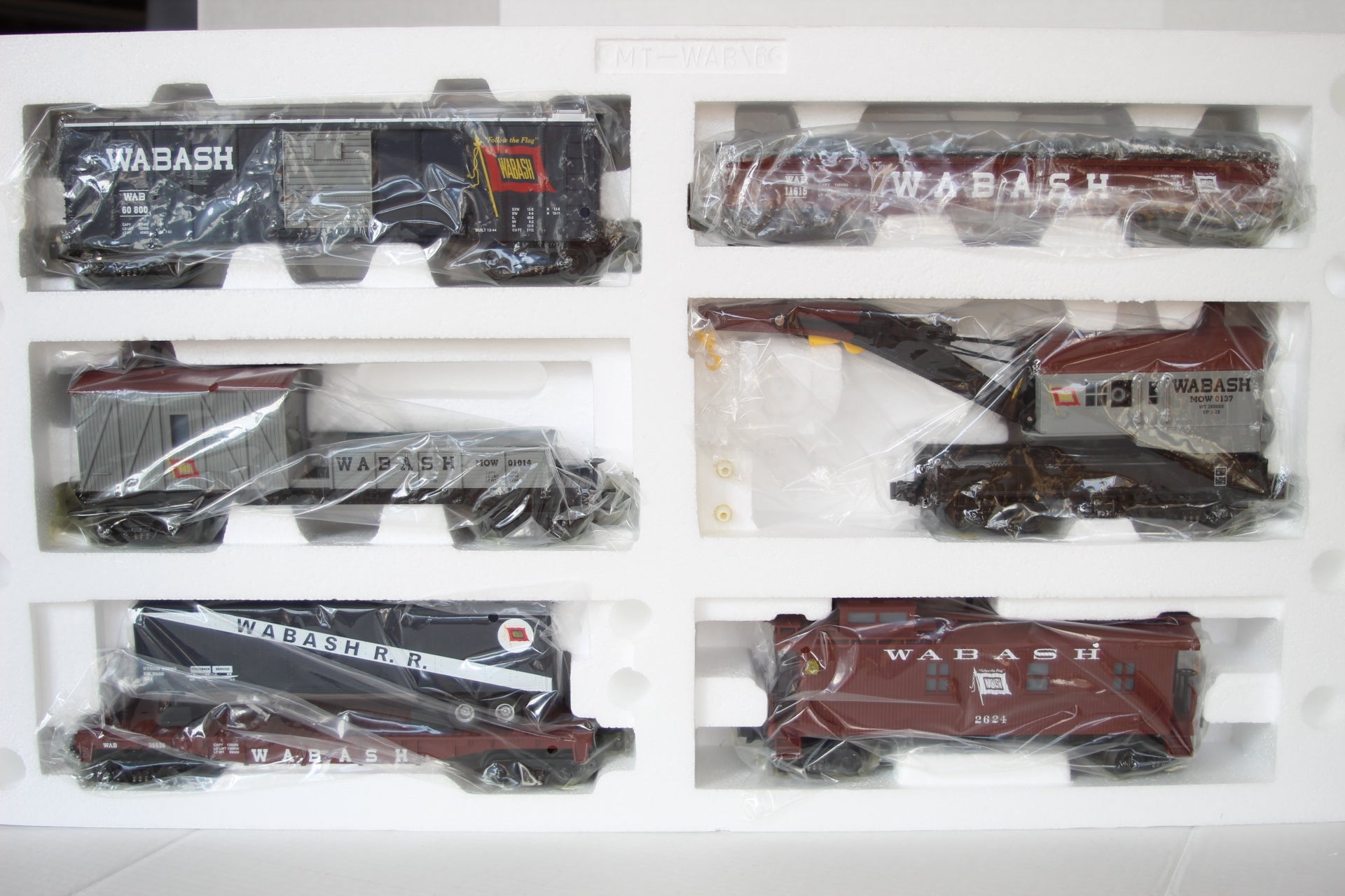 MTH 30-7001 - 6-Car Freight Set - Wabash - Second Hand - M1010