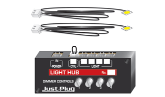 Woodland Scenics JP5700 - Just Plug - Lights & Hub Set