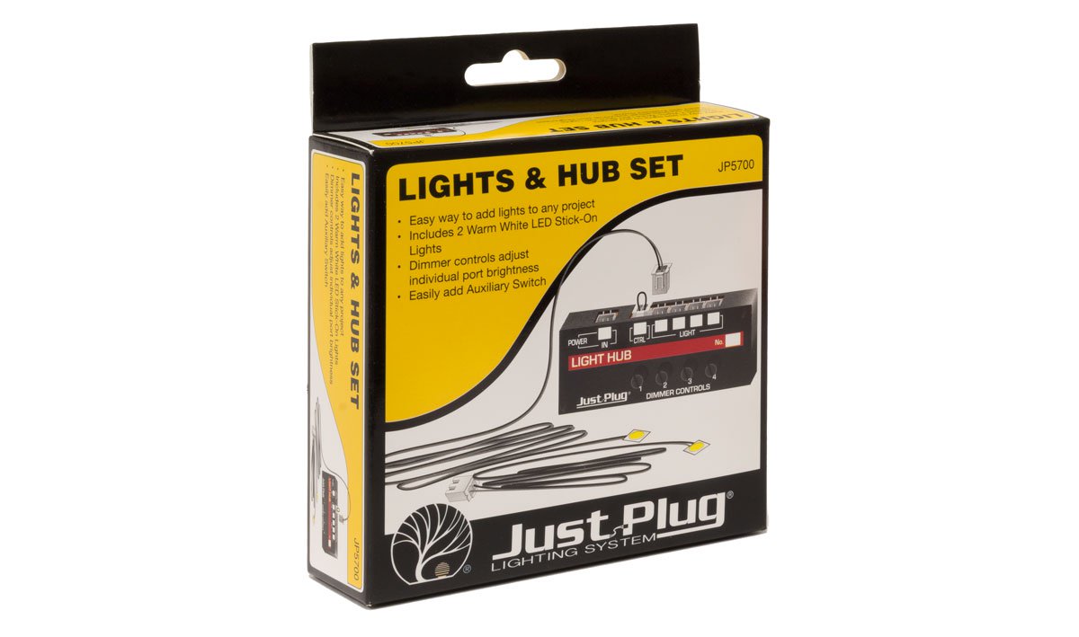 Woodland Scenics JP5700 - Just Plug - Lights & Hub Set