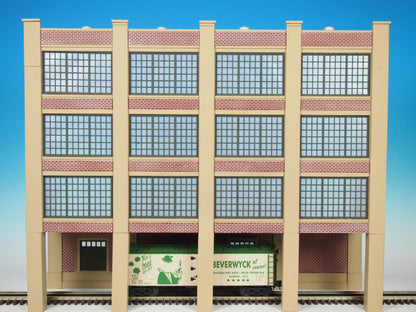 Korber Models #MRS2000 - O Scale - Ted’s Textiles Background Building Kit - MrMuffin'sTrains