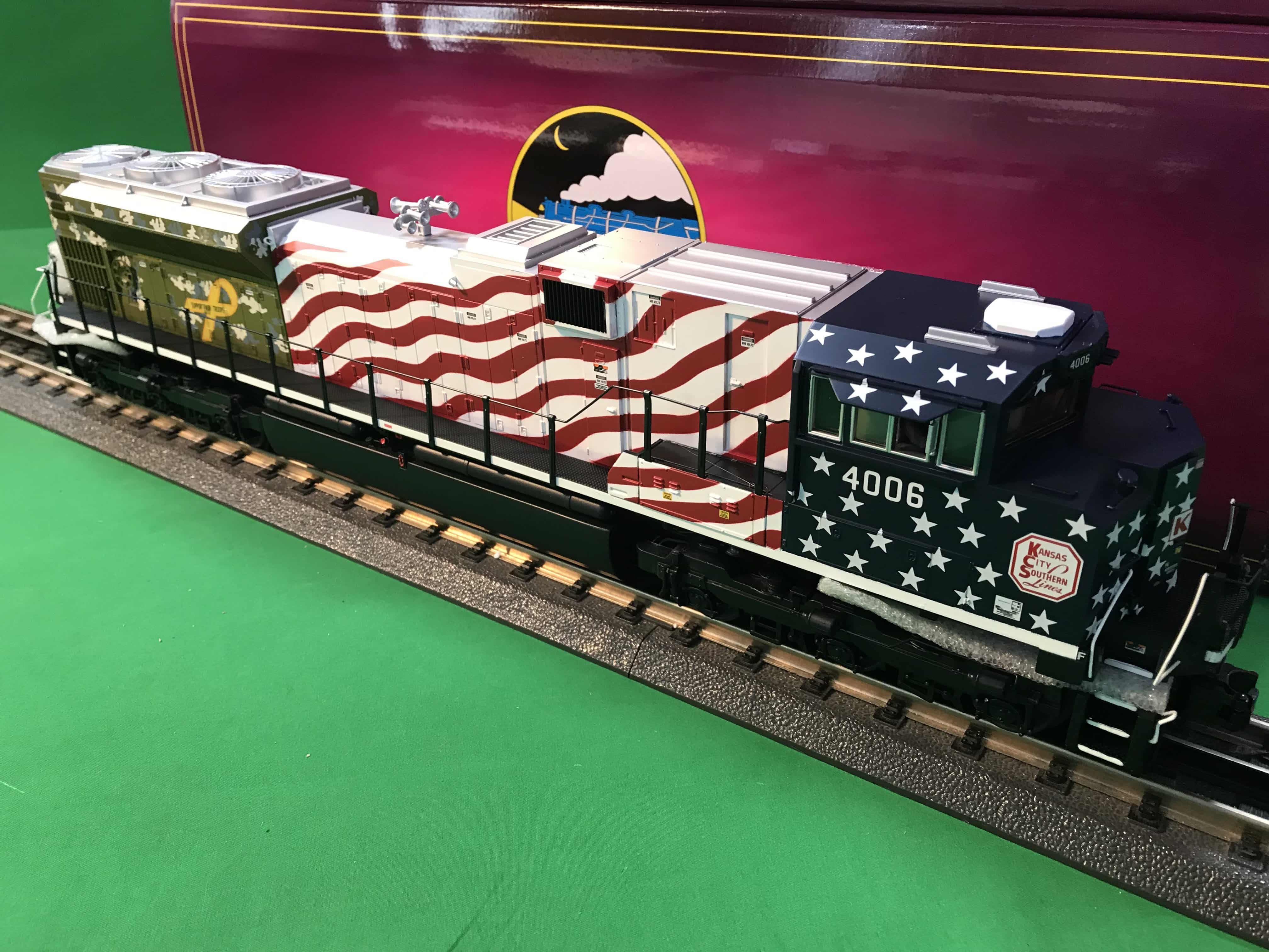 MTH 20-21157-1 - SD70ACe Diesel Engine "Kansas City Southern" #4006 w/ PS3 (Hi-Rail Wheels) 