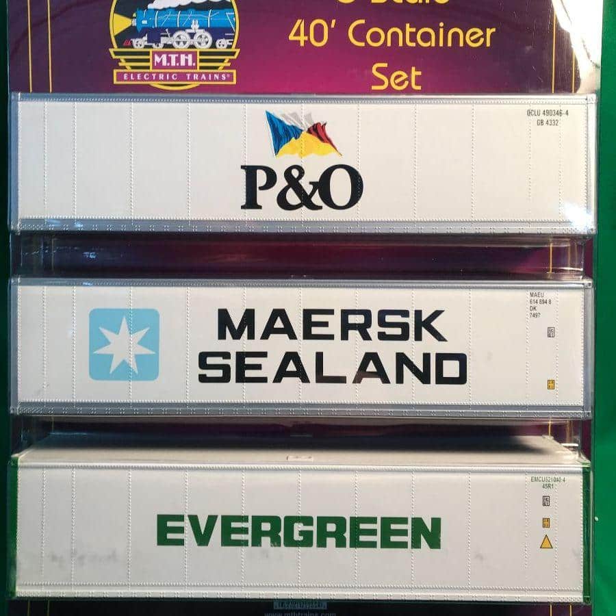 MTH 20-95378 - 40' Container Set (3-Pack) 