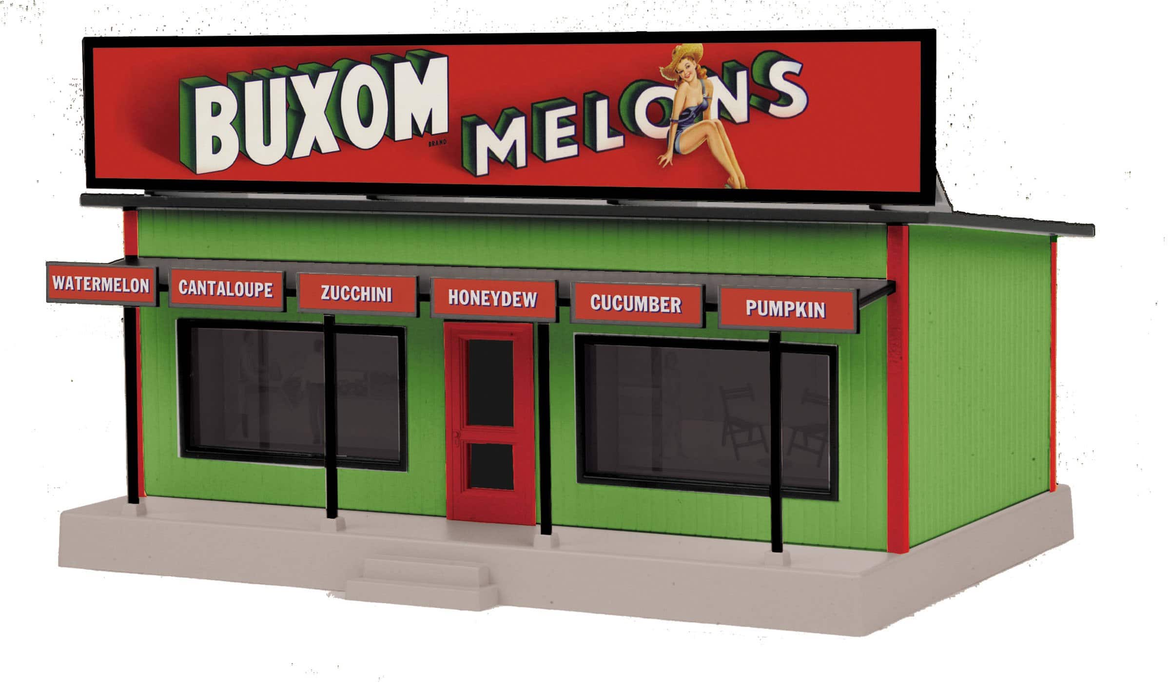 MTH 30-90620 - Road Side Stand "Buxum Melons" 