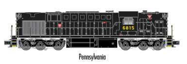 Atlas O 20050023 - Trainman - Gold - RSD-7/15 Locomotive "Pennsylvania" #6811 (2-Rail)