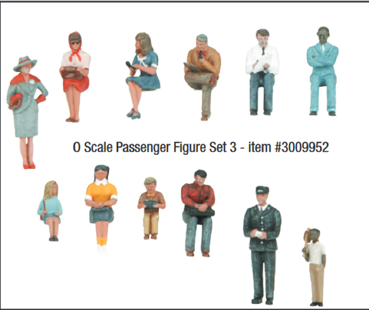 Atlas O 3009952 - Passenger Figure Set #3 (12-Pack)