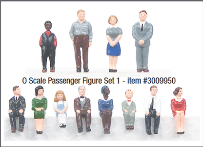 Atlas O 3009950 - Heavyweight Passenger Figure Set #1 (12-Pack) - MrMuffin'sTrains