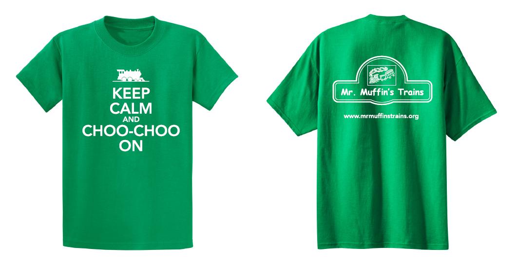 T-Shirt - "Keep Calm and Choo-Choo On" Youth (Tie-Dye) 