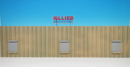 Korber Models #TT2222 - O Scale - Allied Manufacturing Background Building Kit - MrMuffin'sTrains