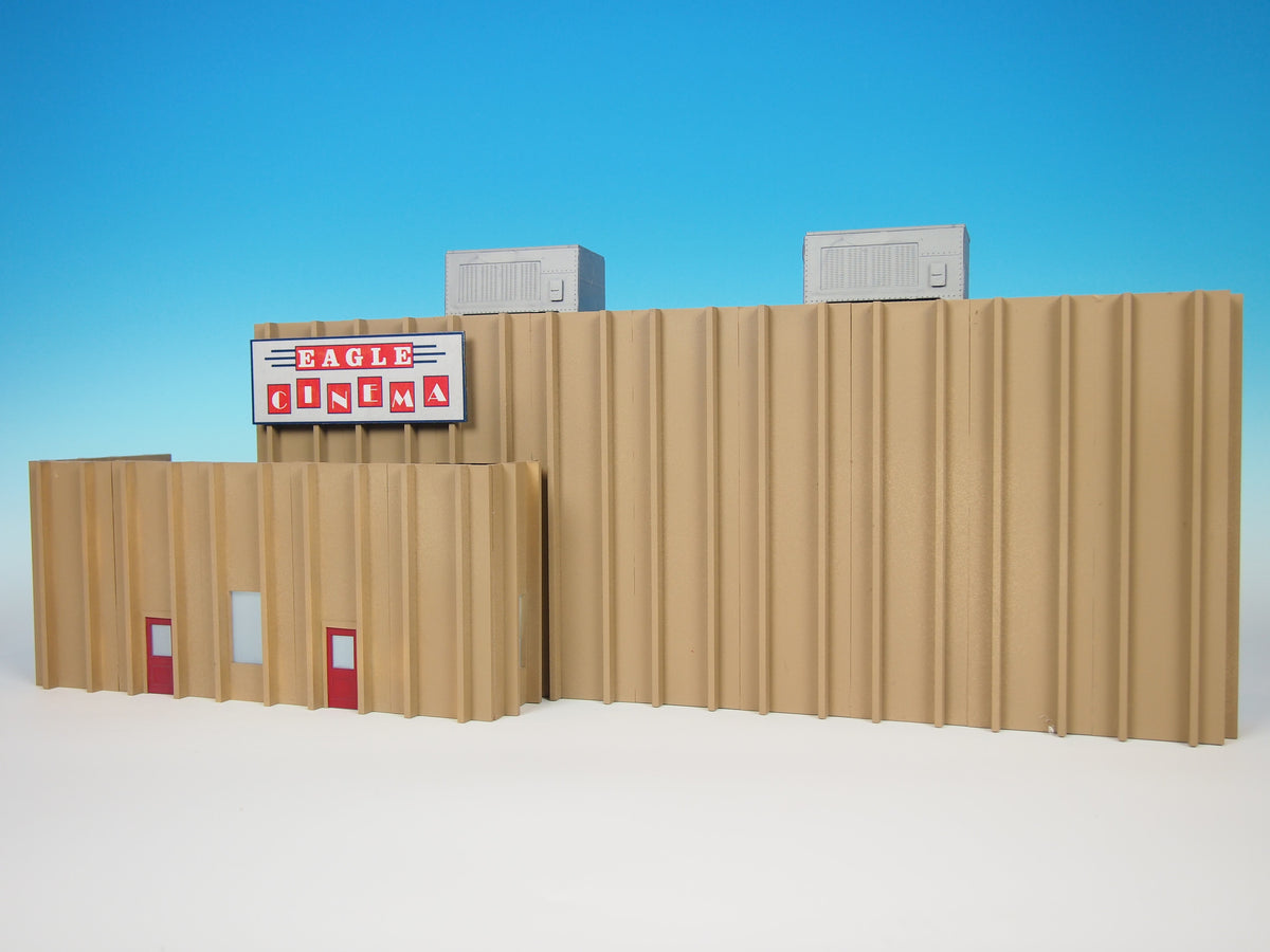 Korber Models #TT2306 - O Scale - Eagle Cinema Background Building Kit - MrMuffin'sTrains