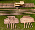 Grand Central Scenery TB17 - 18″ Wood Bridge Deck w/ Backheads (1-Pack)