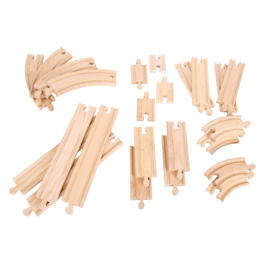 BigJigs BJT057 - Curves & Straights Expansion Pack - MrMuffin'sTrains