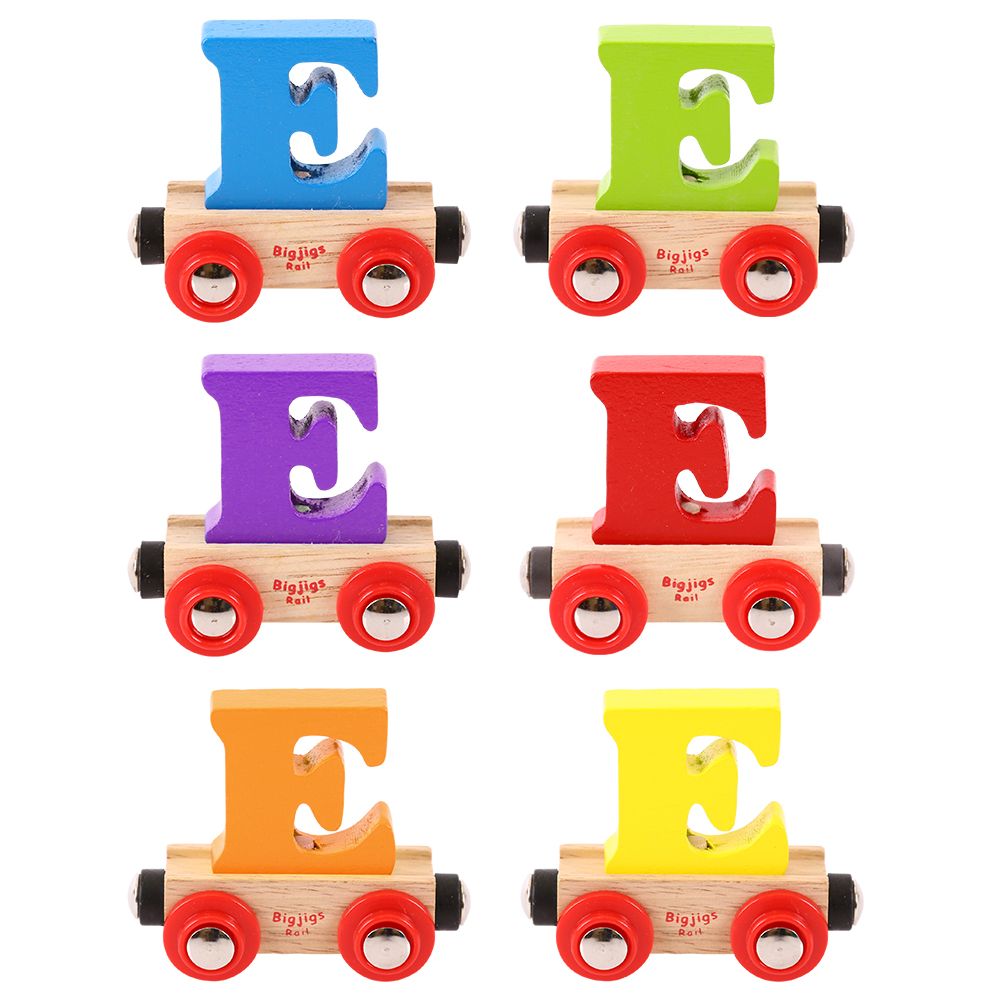 BigJigs BR105 - Rail Name Letter E (Colors Vary)