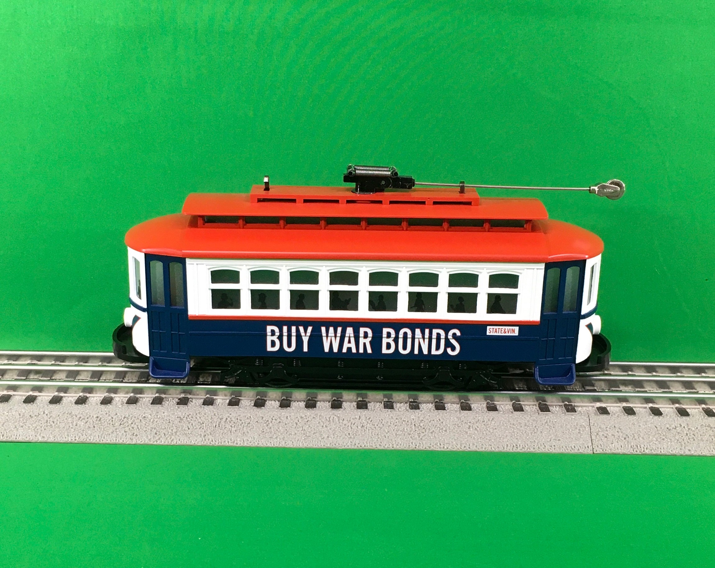 MTH 30-5217 - Bump-n-Go Trolley "Buy War Bonds"