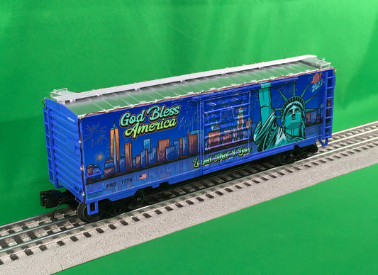 Atlas O 3001851 - Premier - 40' PS 1 Box Car "Independence Day Special" #FRD 1776 w/ Lights (4th of July) - MrMuffin'sTrains