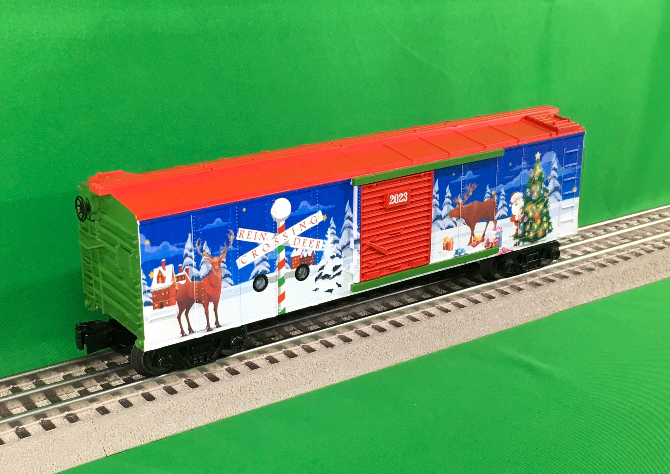MTH 30-71155 - Box Car "Christmas" #2023 w/ Blinking LEDs