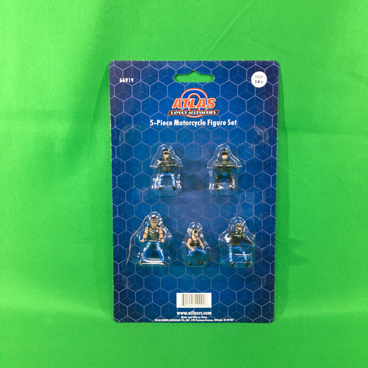 Atlas O 66919 - Motorcycle Figure Set (5-Pack)