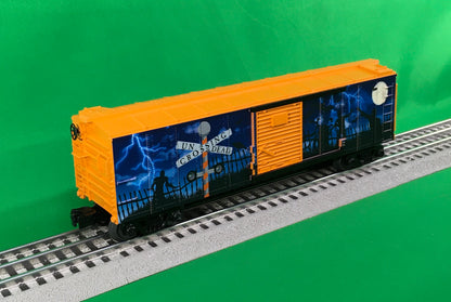 MTH 30-71108 - RailKing - Box Car "Halloween" #2022 w/ Blinking LEDs - MrMuffin'sTrains