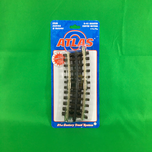 Atlas O 6046 - O-45 Quarter Curve Track (4-Pack) - MrMuffin'sTrains