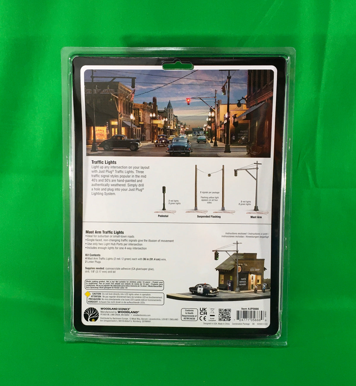 Woodland Scenic JP5666 - Mast Arm Traffic Lights - MrMuffin'sTrains