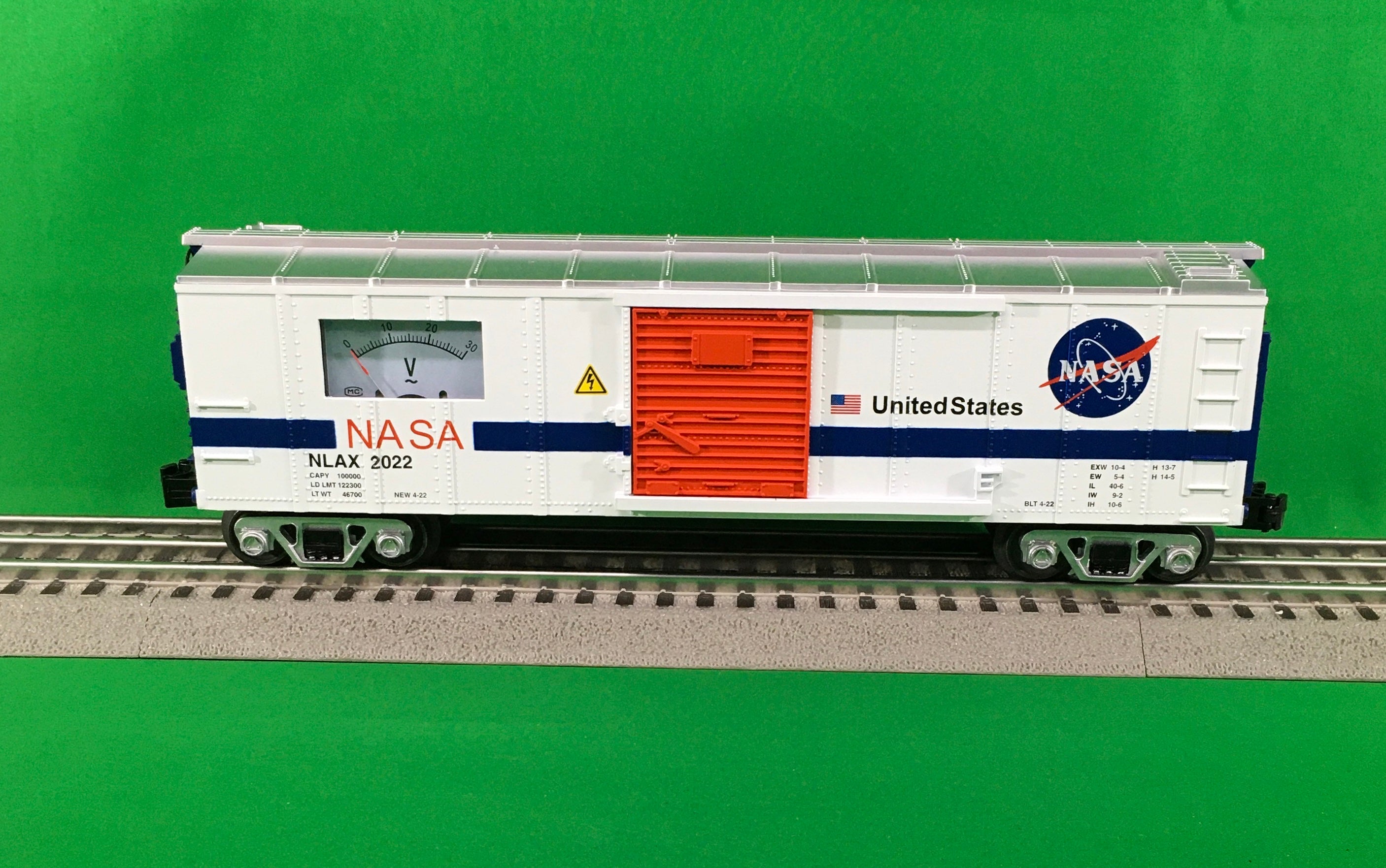 MTH 30-71122 - Box Car "NASA" #2022 w/ Power Meter