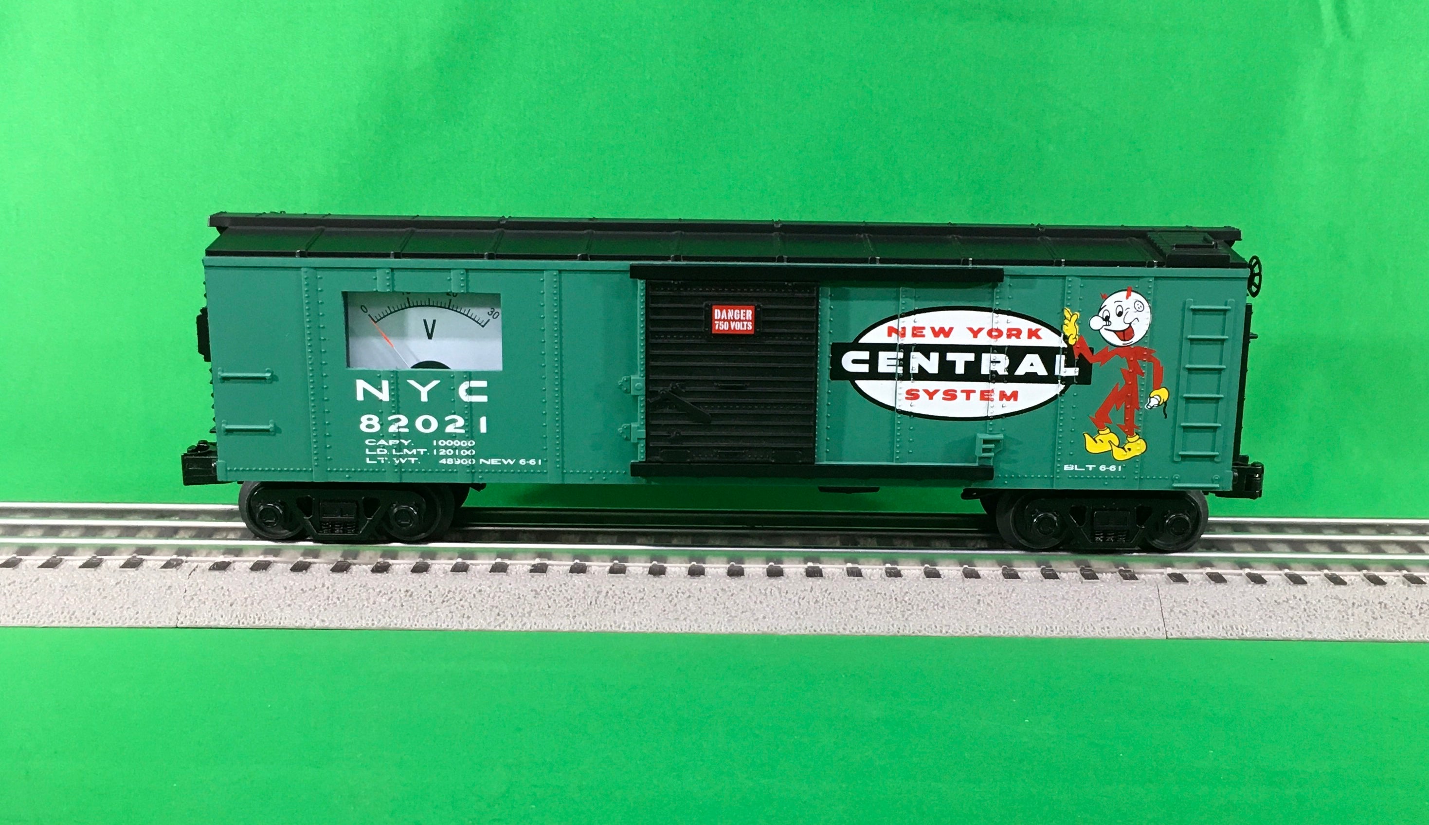 MTH 30-71063 - Box Car "New York Central" #82021 w/ Power Meter