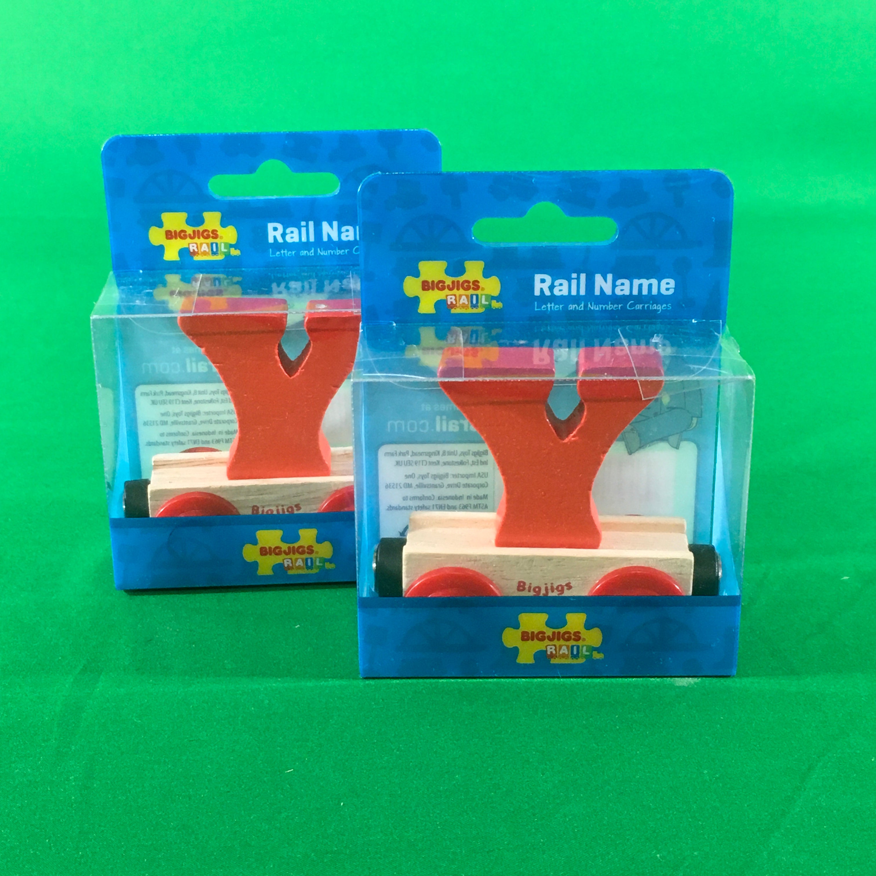 BigJigs BR125 - Rail Name Letter Y (Colors Vary)