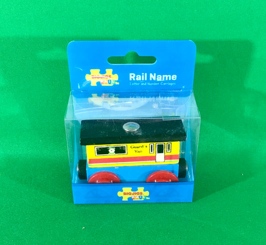 BigJigs BR128 - Rail Name Guards Van - MrMuffin'sTrains