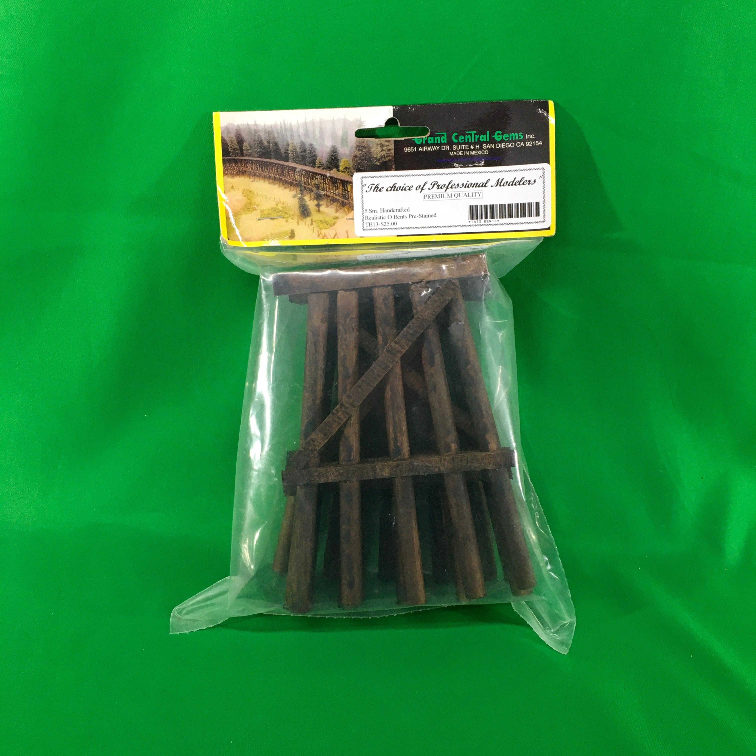 Grand Central Scenery TB13 - 5.5" Small Wood Bridge Bents (5-Pack)