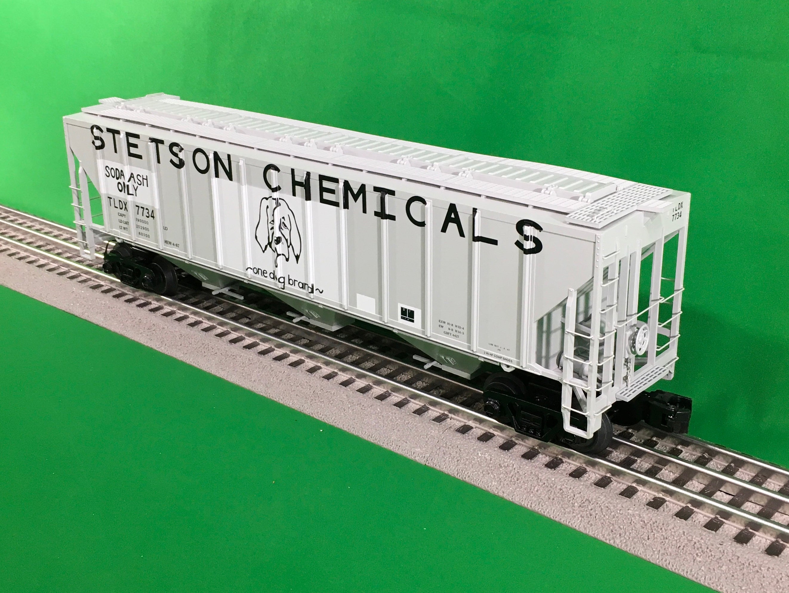 Atlas O 3001172 - Premier - PS-2CD High Side Hopper "Stetson Chemicals" (TLDX)