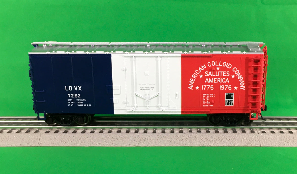 Atlas O 2002351 - Trainman - 40' Plug Door Boxcar "American Colloid" (2-Rail)