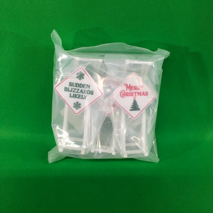 Lionel 2030260 - Christmas Signs (5-Pack) - MrMuffin'sTrains