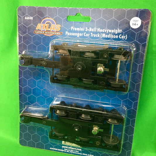 Atlas O 66040 - Premier - 3-Rail Heavyweight Passenger Car Trucks (Madison) - MrMuffin'sTrains