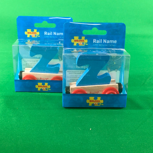 BigJigs BR126 - Rail Name Letter Z (Colors Vary) - MrMuffin'sTrains