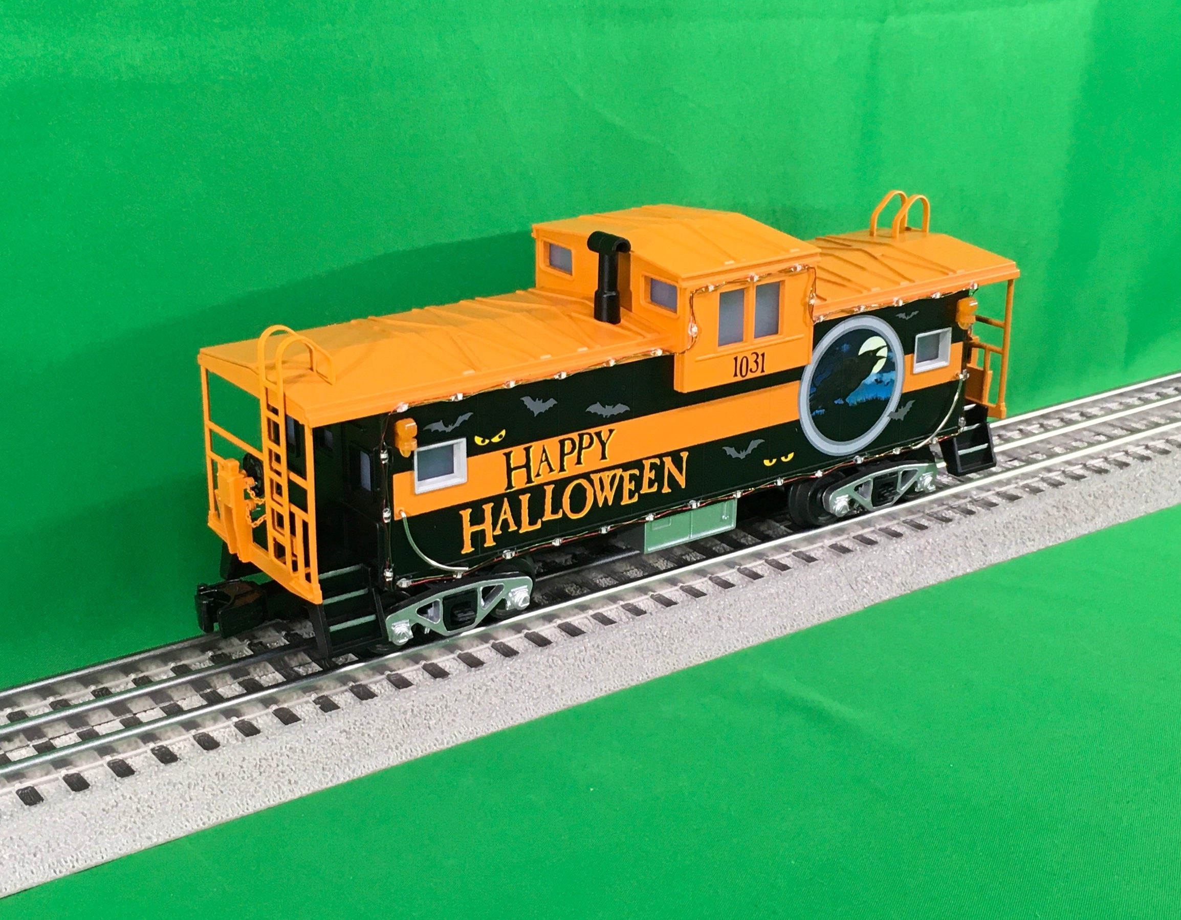 MTH 30-77381 - Extended Vision Caboose "Halloween" w/ LED lights