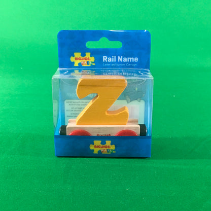BigJigs BR126 - Rail Name Letter Z (Colors Vary) - MrMuffin'sTrains