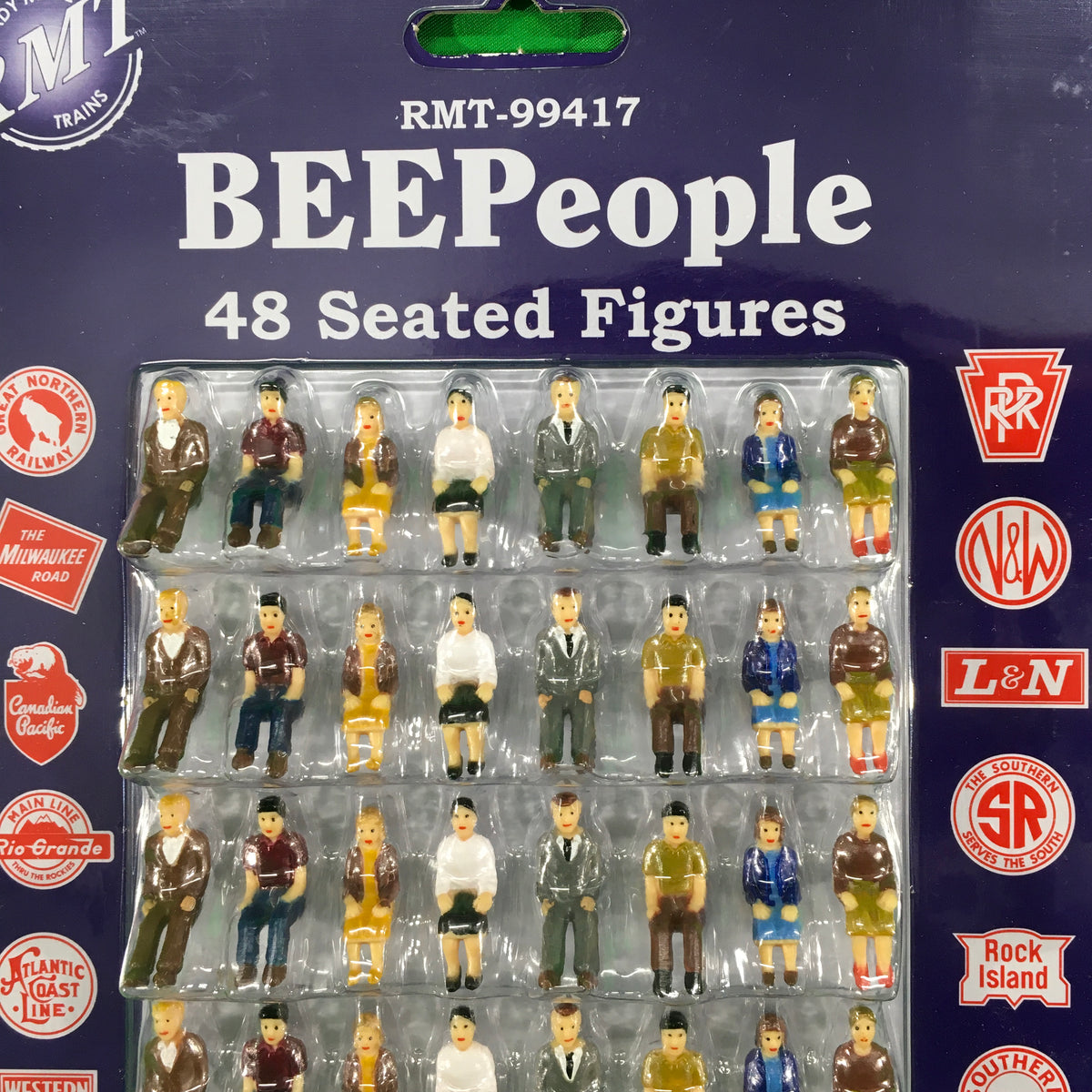 Ready Made Trains RMT-99417 - Seated Figures (48 Pack) - MrMuffin'sTrains