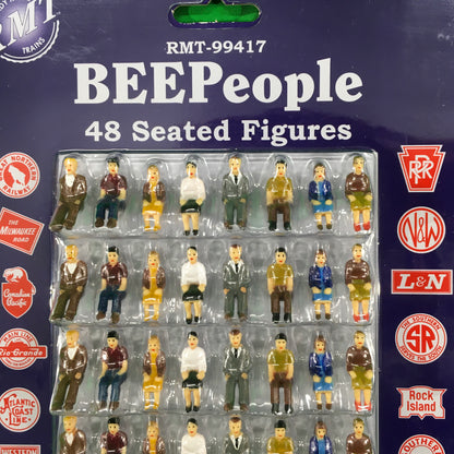 Ready Made Trains RMT-99417 - Seated Figures (48 Pack) - MrMuffin'sTrains