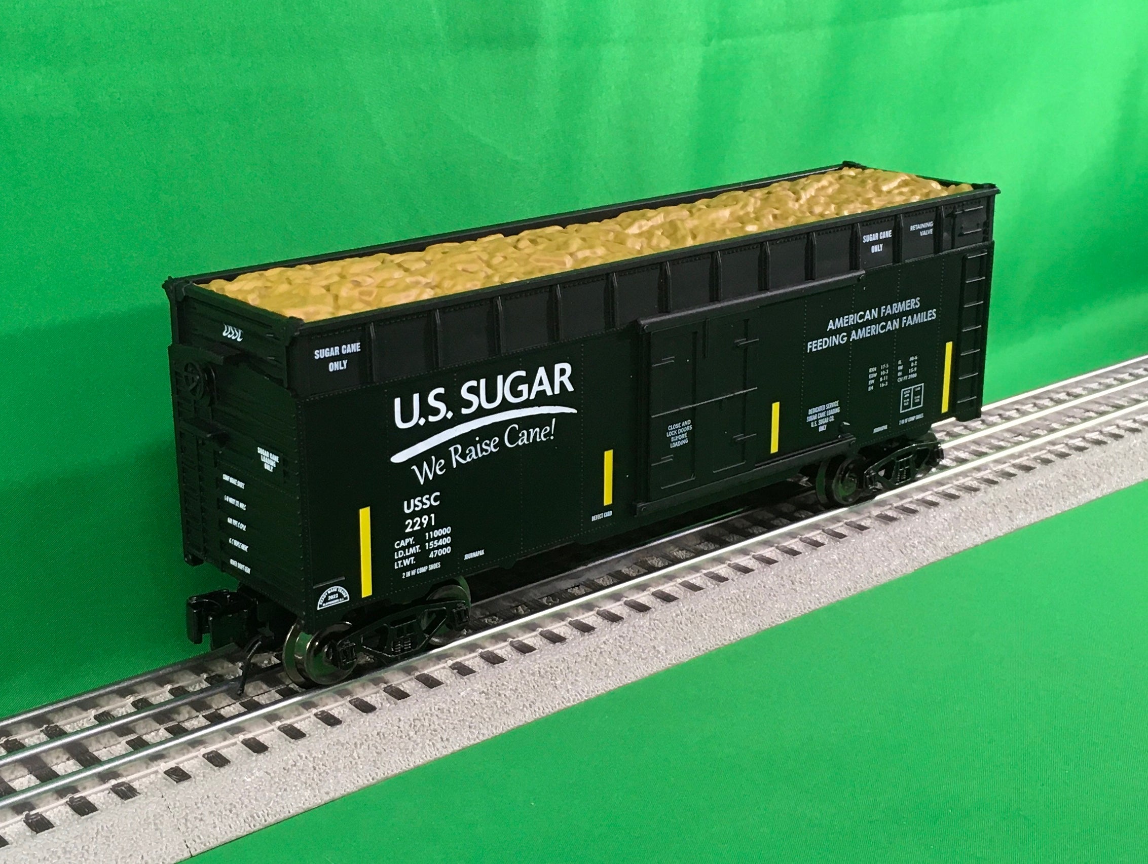 Ready Made Trains RMT-86499-20 - 40' Woodchip Car "U.S. Sugar"