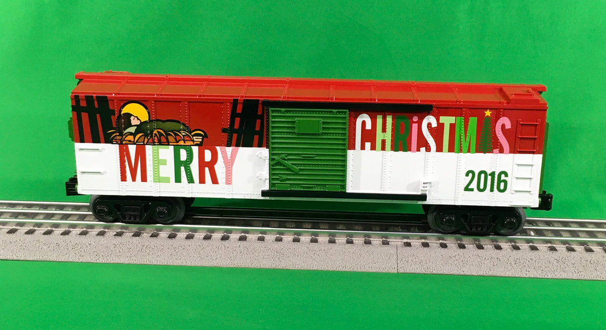 MTH 30-74843 - RailKing - Box Car "Christmas" #2016 - MrMuffin'sTrains