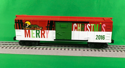 MTH 30-74843 - RailKing - Box Car "Christmas" #2016 - MrMuffin'sTrains