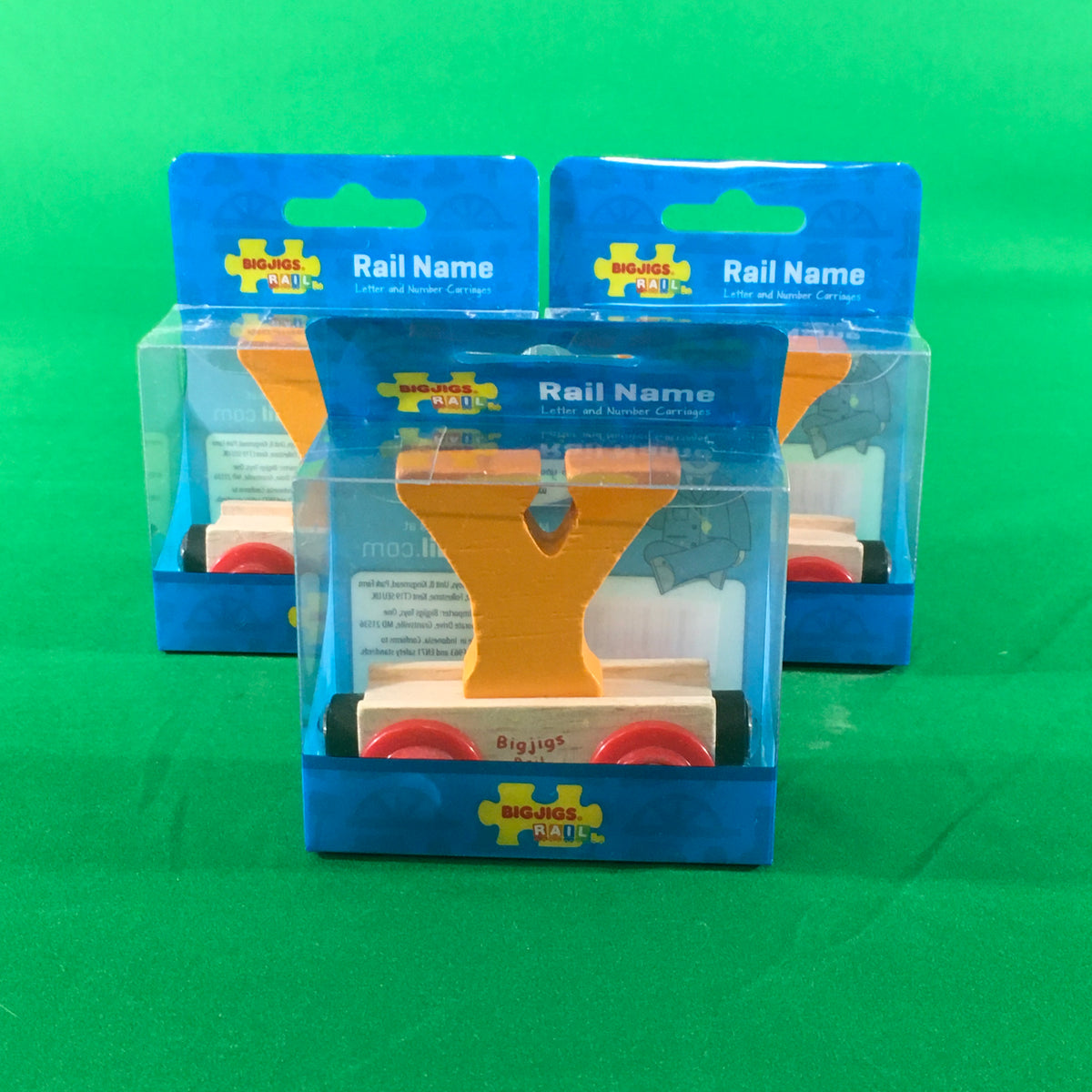 BigJigs BR125 - Rail Name Letter Y (Colors Vary) - MrMuffin'sTrains