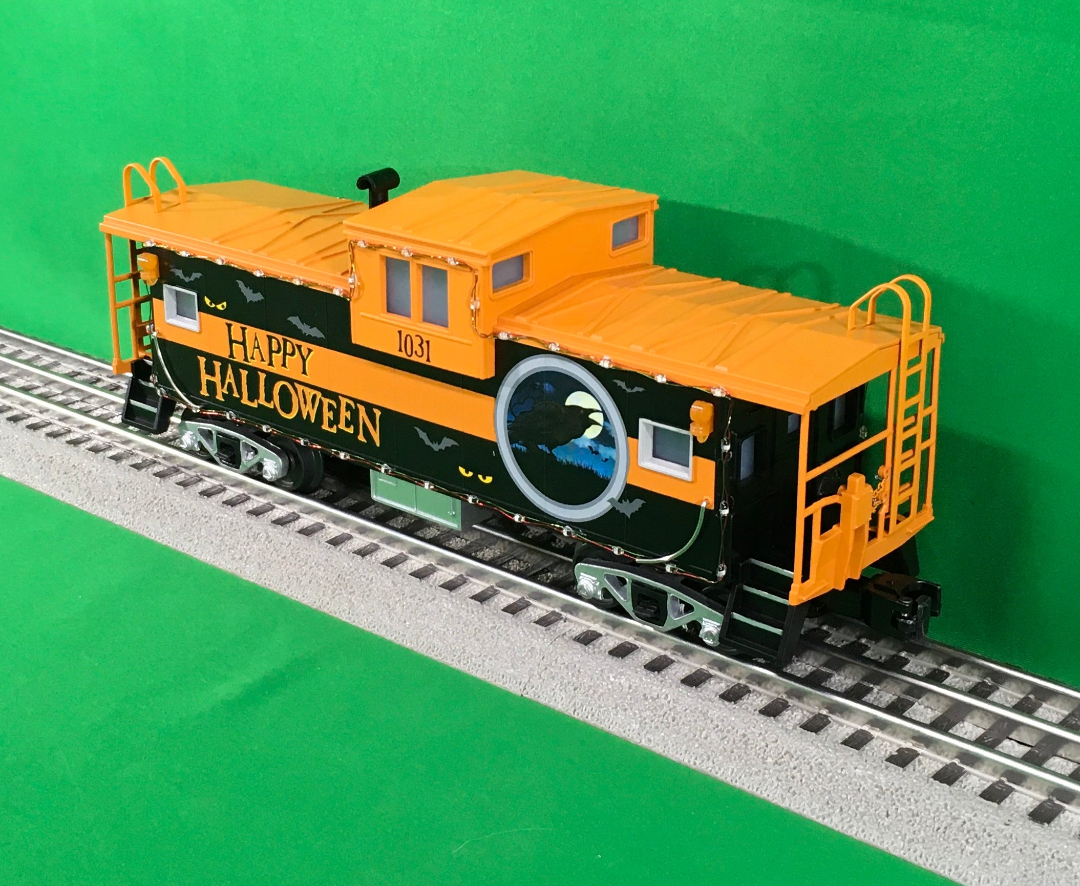 MTH 30-77381 - Extended Vision Caboose "Halloween" w/ LED lights