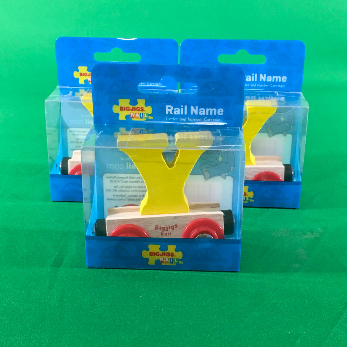 BigJigs BR125 - Rail Name Letter Y (Colors Vary) - MrMuffin'sTrains